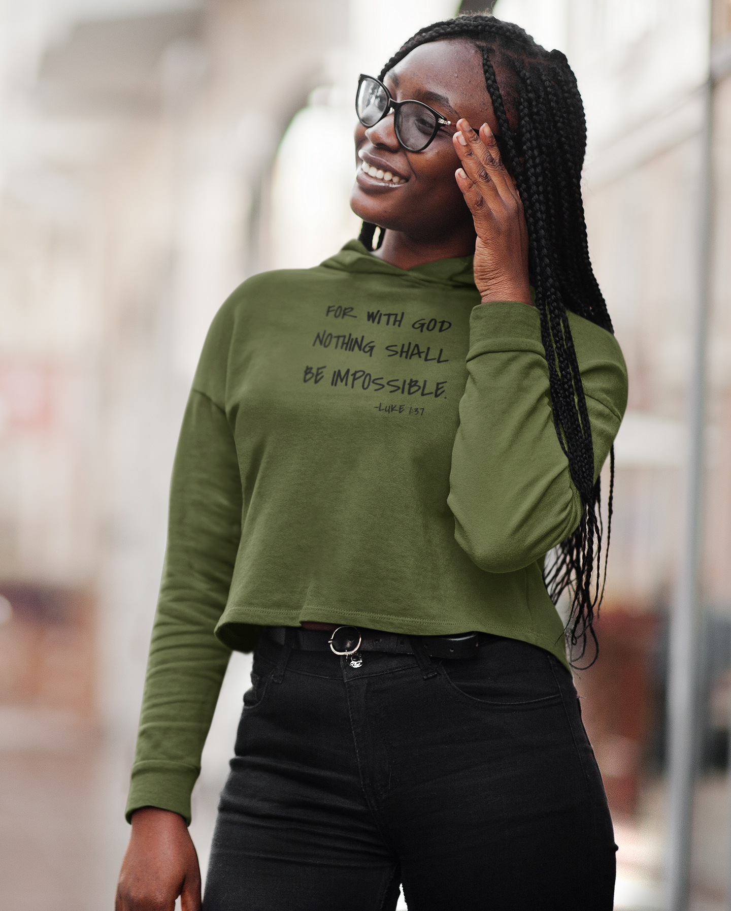 GOD DID - Women’s Cropped Hoodie