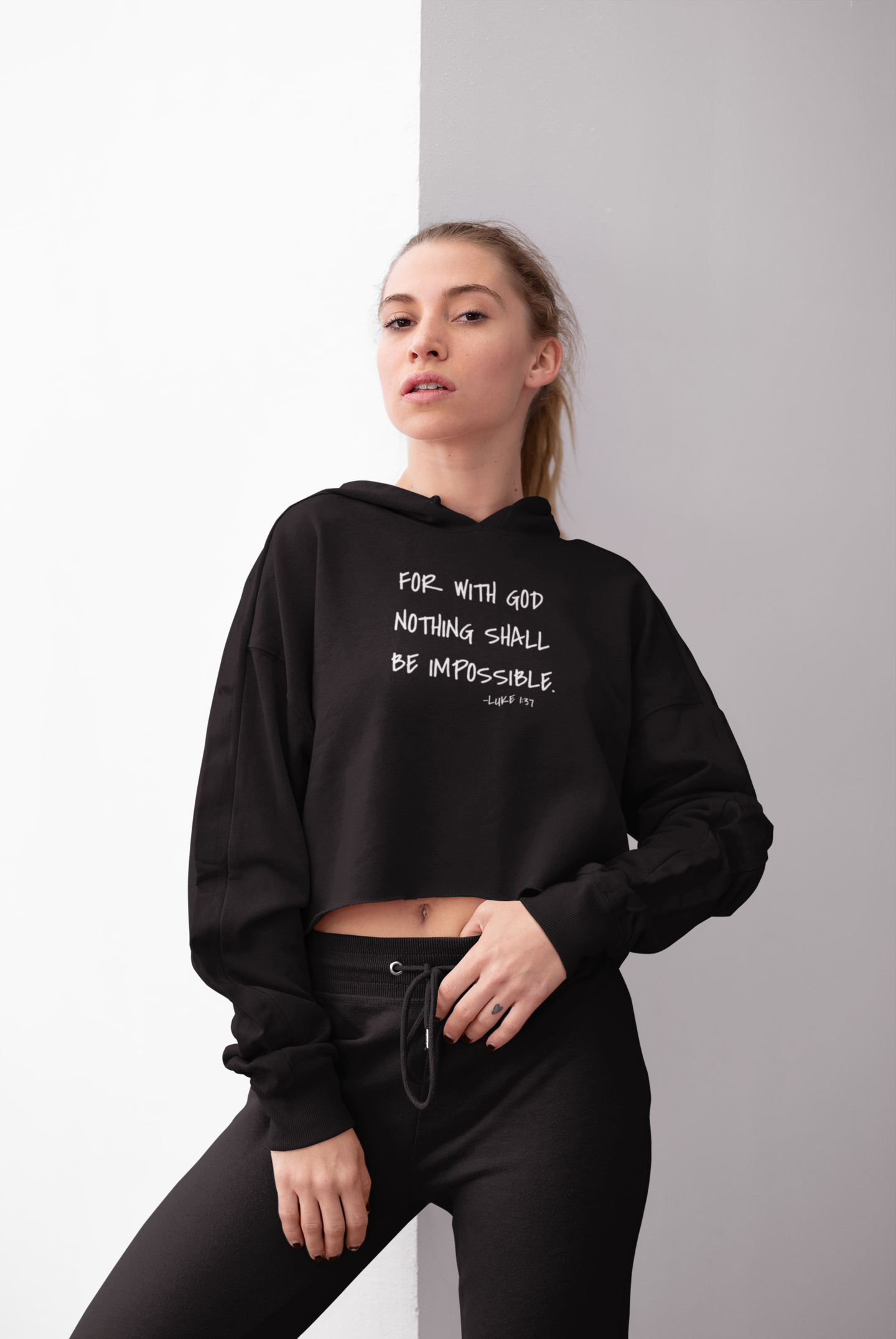GOD DID - Women’s Cropped Hoodie