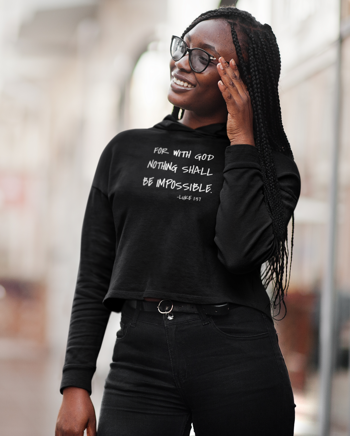 GOD DID - Women’s Cropped Hoodie