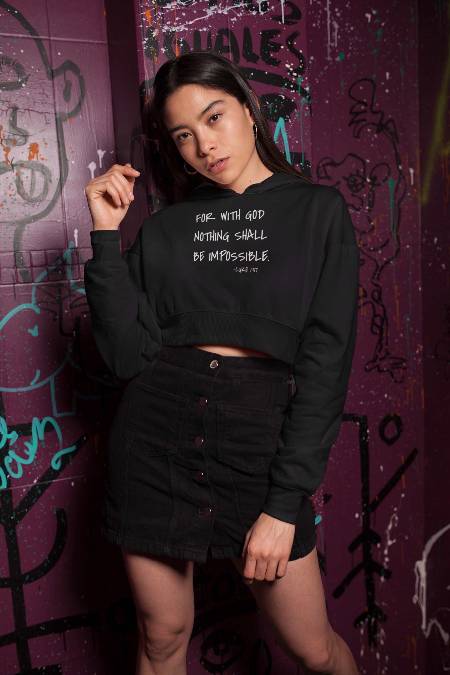 GOD DID - Women’s Cropped Hoodie