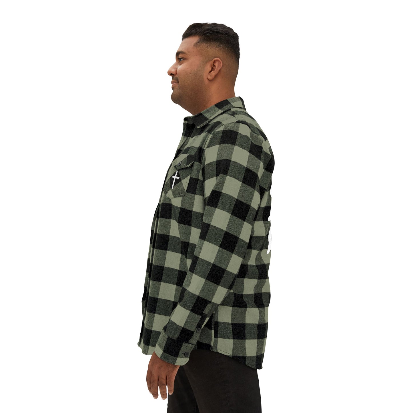 GOD DID - Flannel Faith Based Shirt