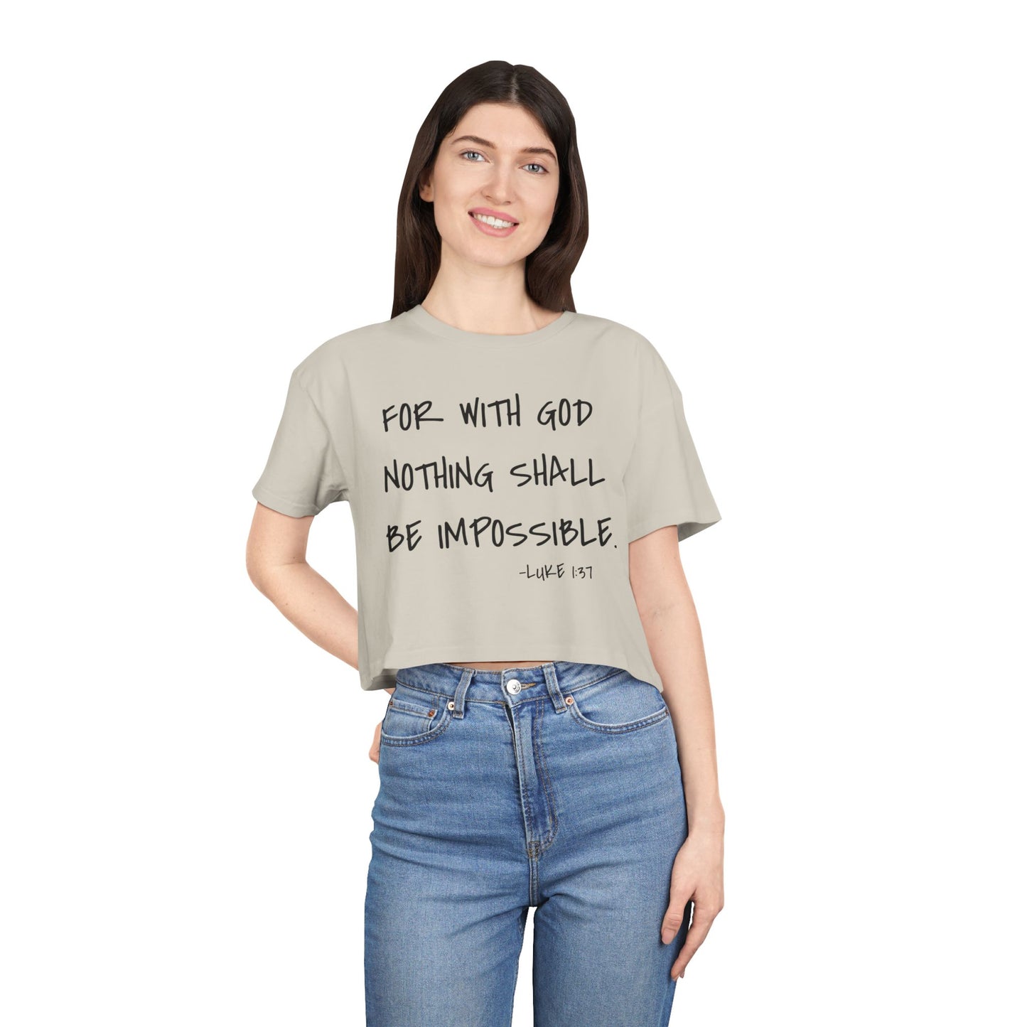 GOD DID - Women's Crop Tee
