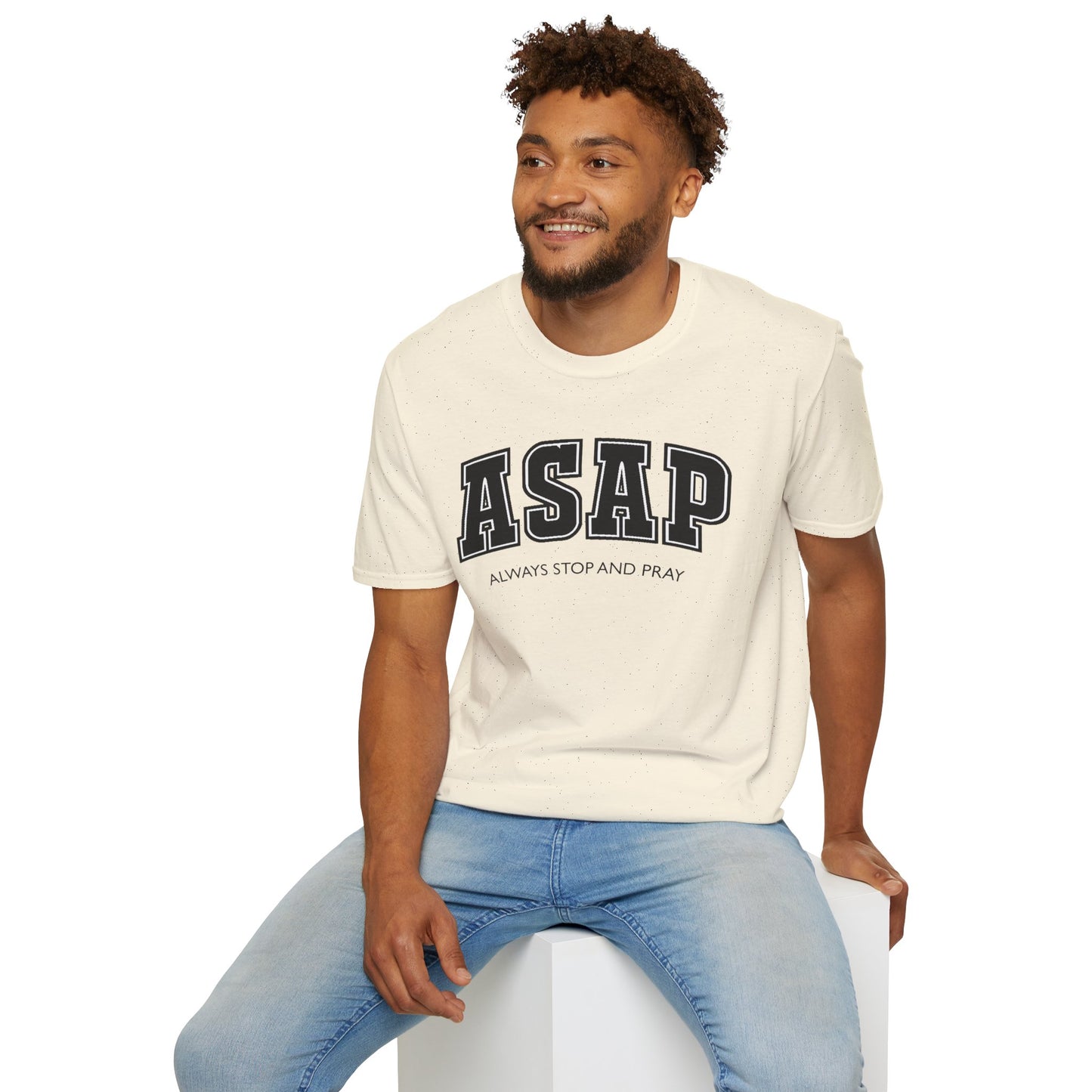 ASAP - Always Stop and Pray Softstyle Faith Based T-Shirt