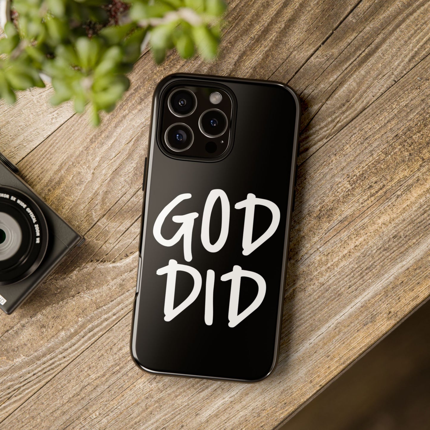 GOD DID - Apple iPhone Case(iPhone 13, 14, 15, 16, 17 Pro/Pro Max)
