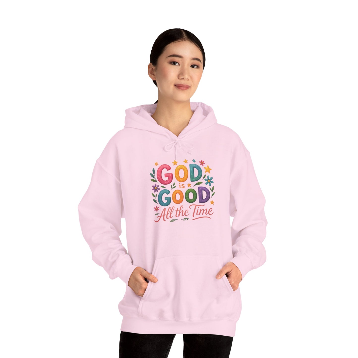 God is Good Heavy Blend Faith Based Hoodie