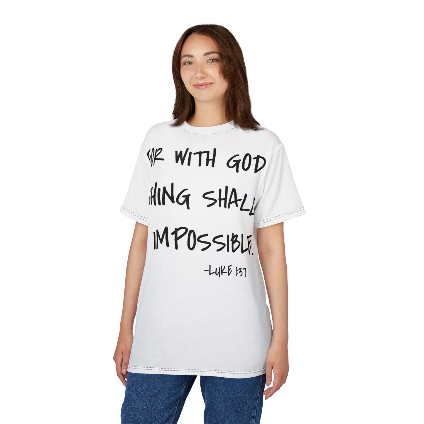GOD DID - Large Print Faith Based Statement T-Shirt