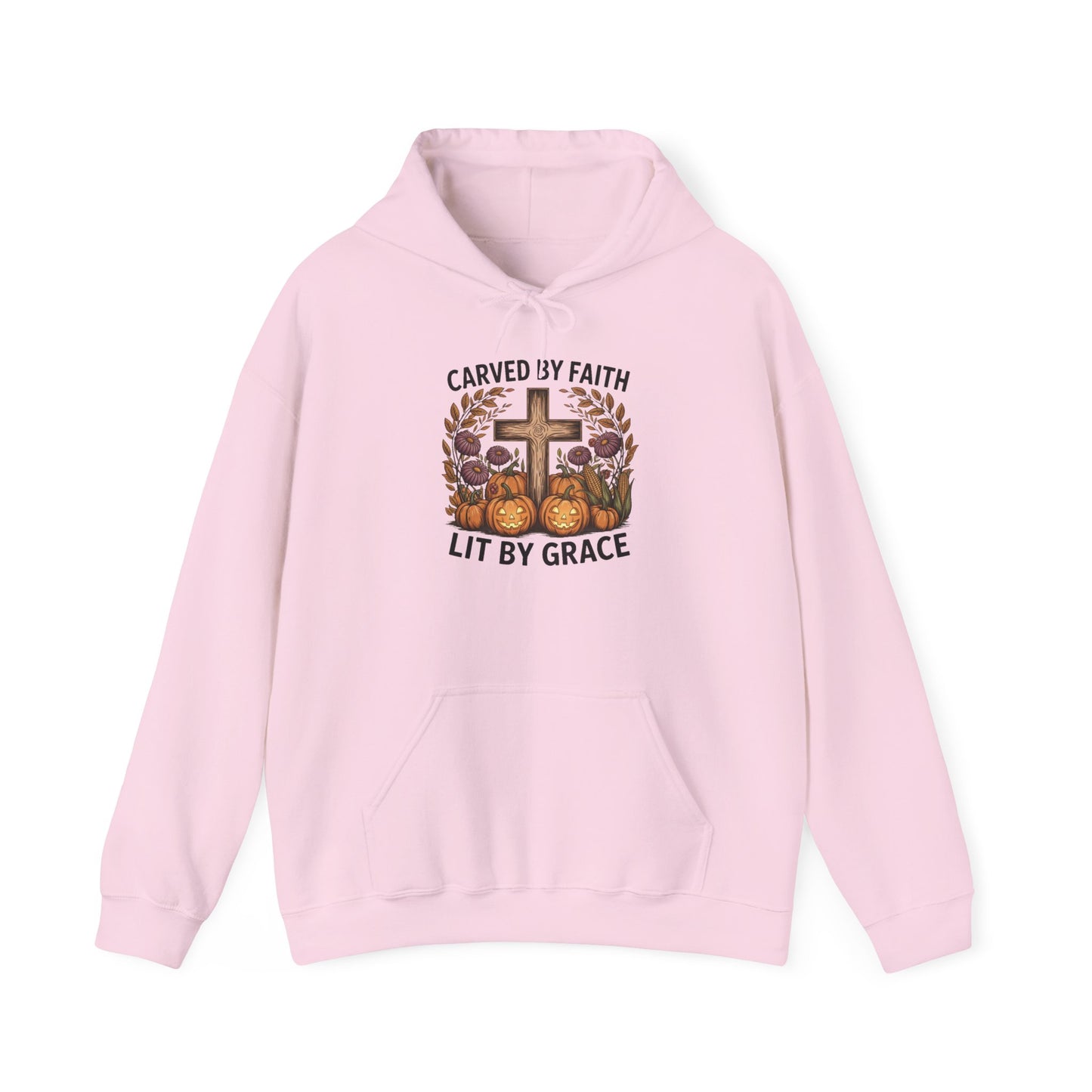 Carved by Faith Lit by Grace Shirt - Faith-Inspired Fall Hoodie