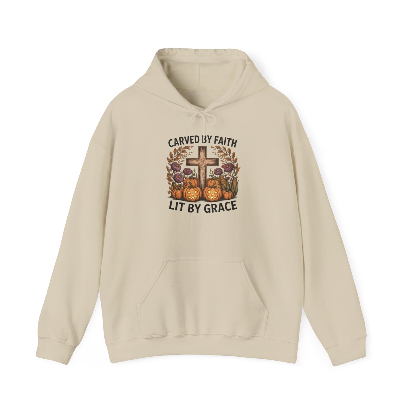Carved by Faith Lit by Grace Shirt - Faith-Inspired Fall Hoodie