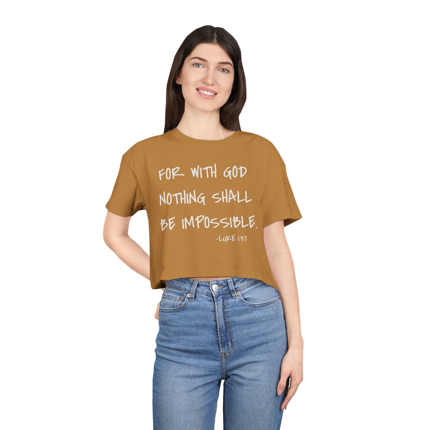 GOD DID - Women's Crop Tee