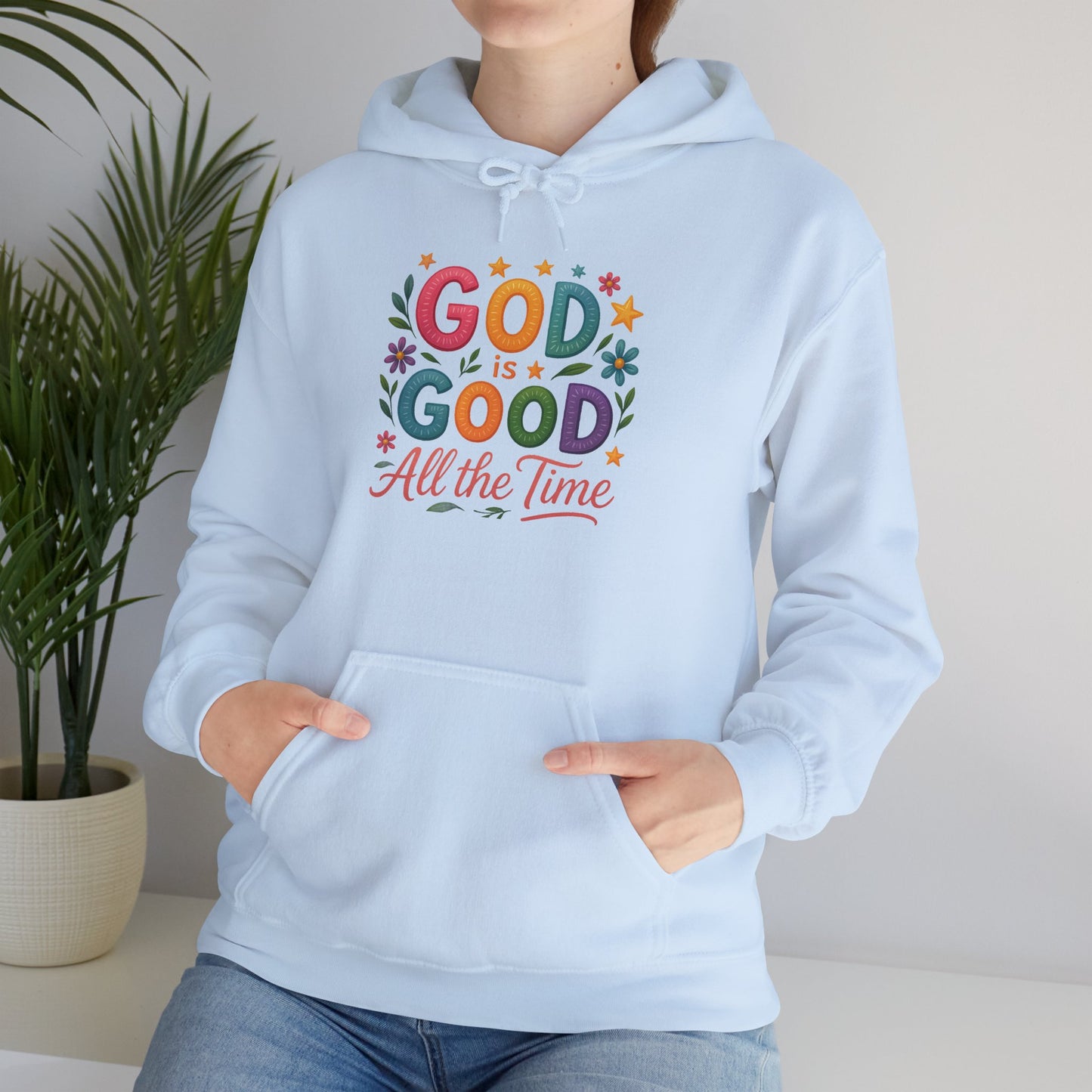 God is Good Heavy Blend Faith Based Hoodie
