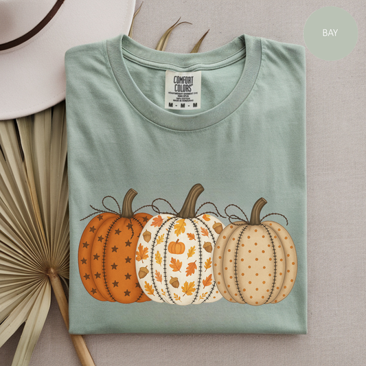 Fall Pumpkins T-Shirt, Autumn Pumpkin Variety Tee