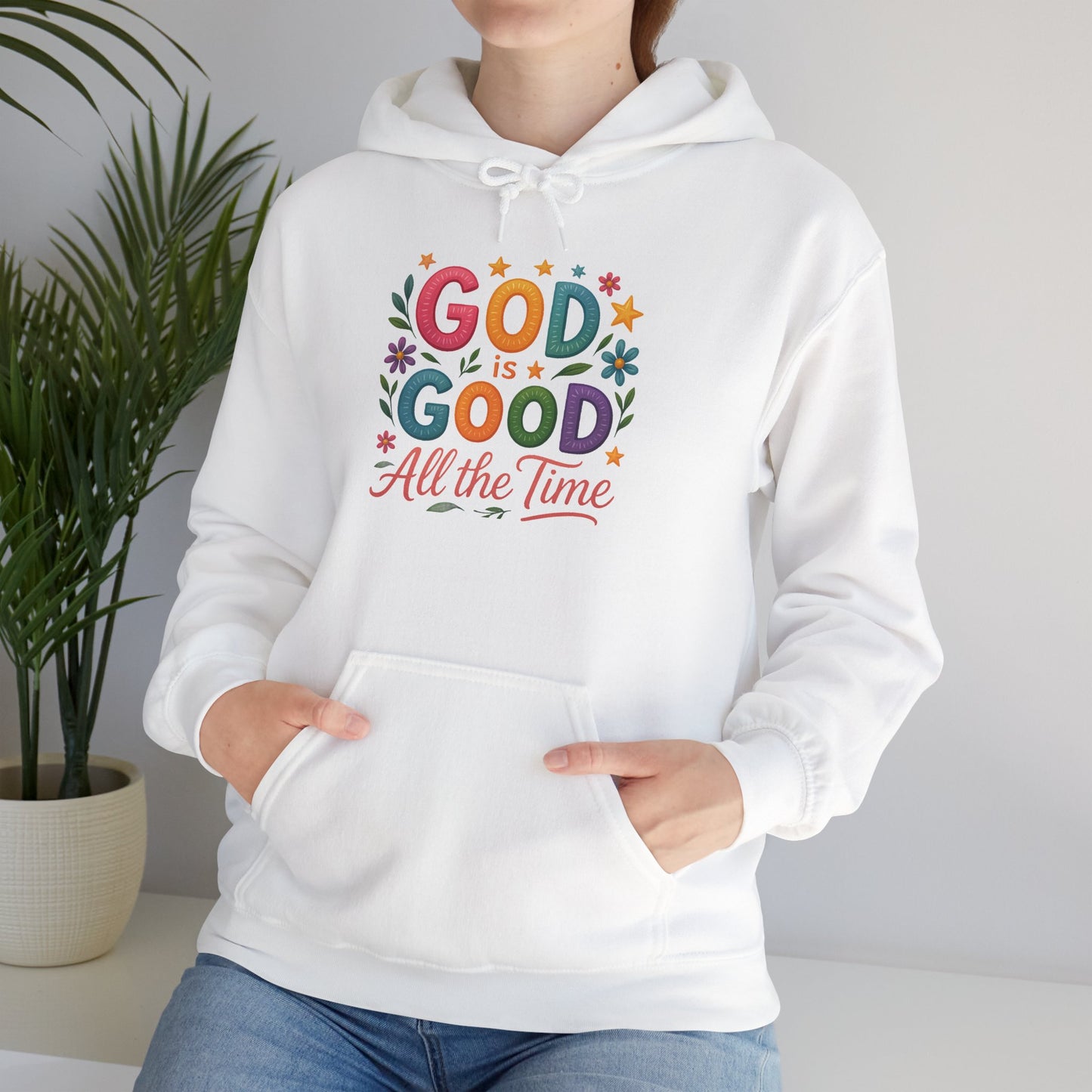 God is Good Heavy Blend Faith Based Hoodie
