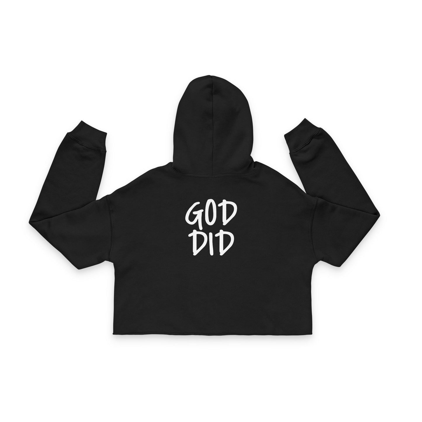 GOD DID - Women's Cropped Hoodie