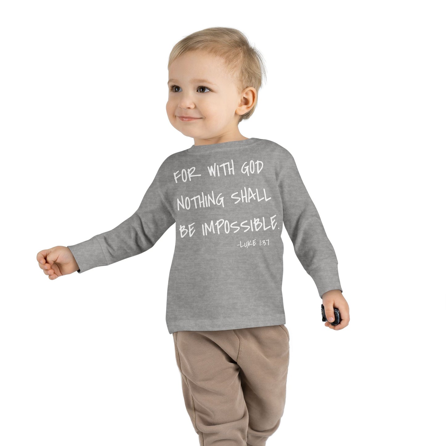 GOD DID - Toddler Long Sleeve T-Shirt