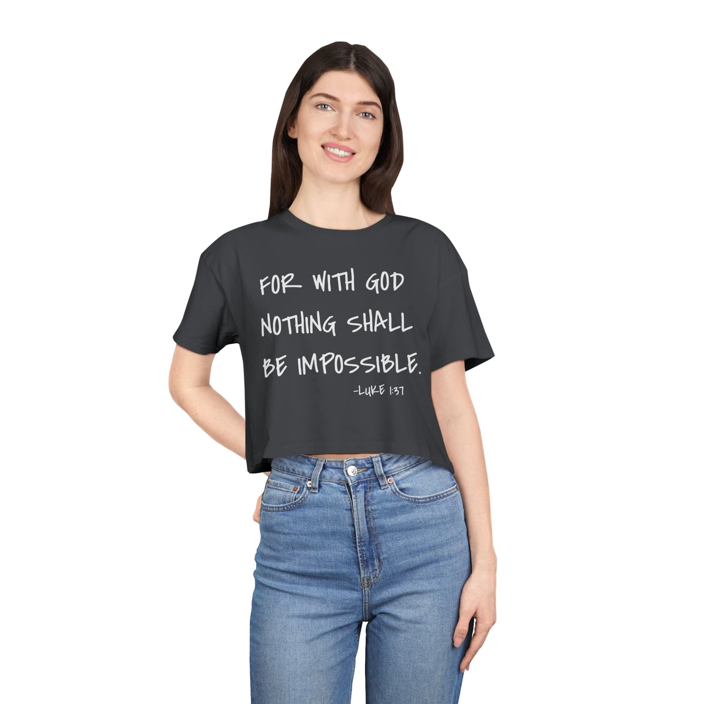 GOD DID - Women's Crop Tee