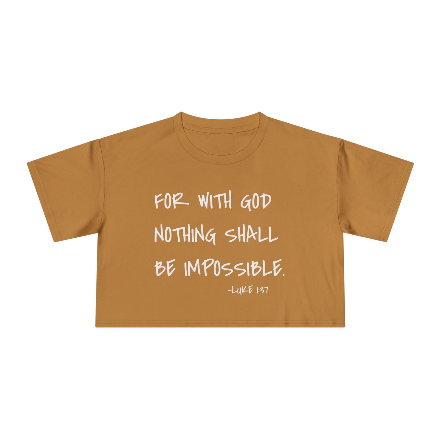 GOD DID - Women's Crop Tee
