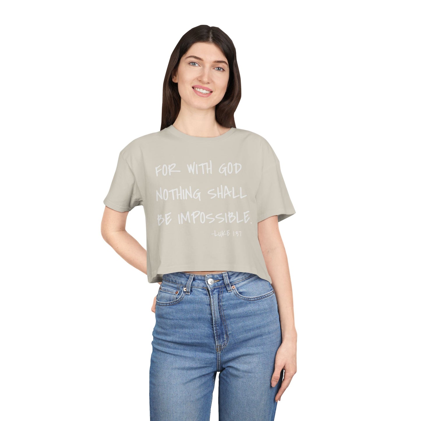 GOD DID - Women's Crop Tee