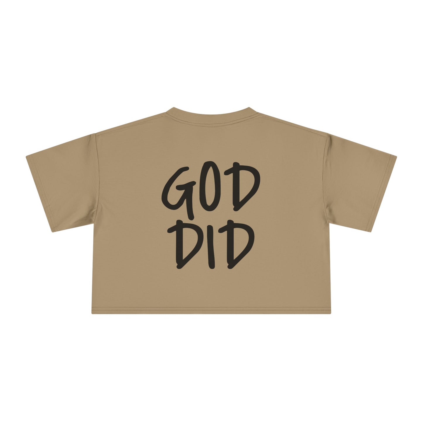 GOD DID - Women's Crop Tee