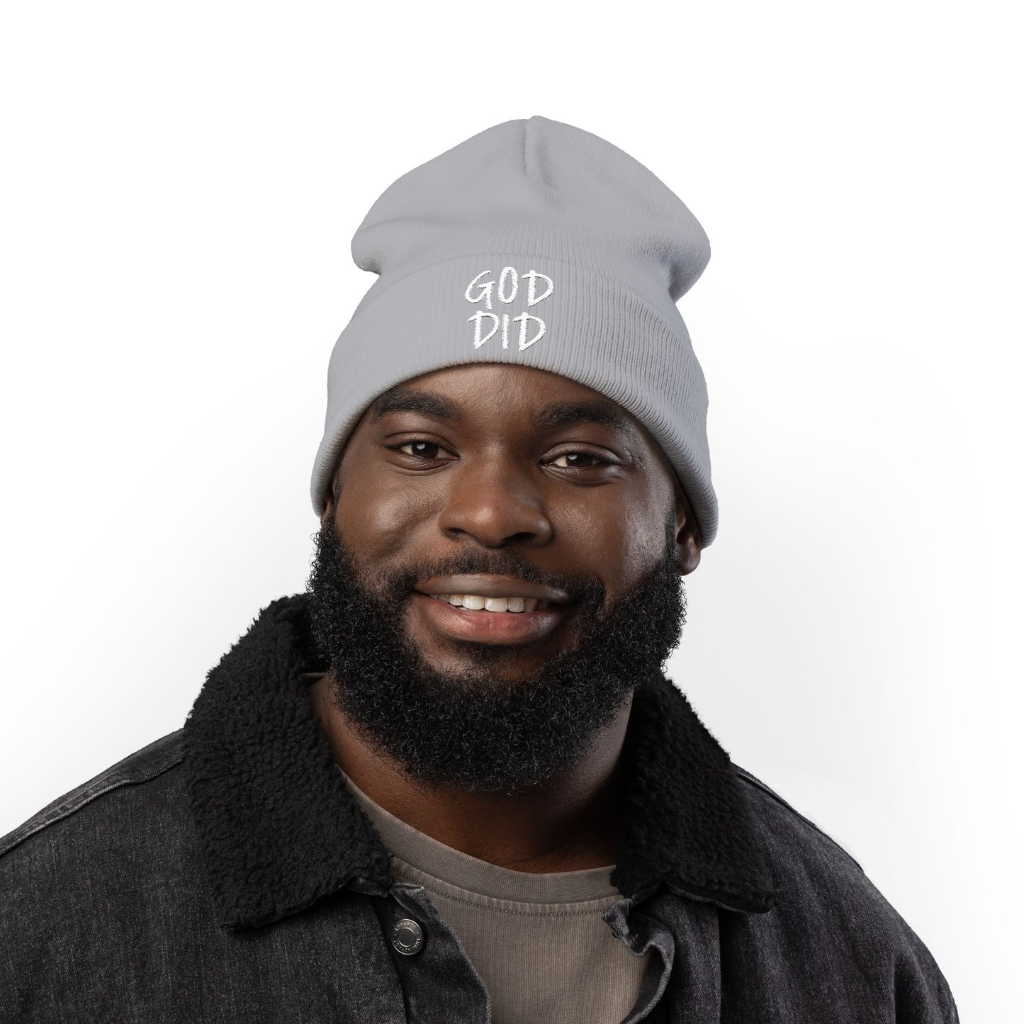 GOD DID - Knit Beanie (Embroidered)
