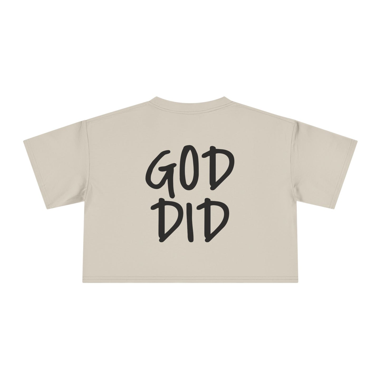 GOD DID - Women's Crop Tee