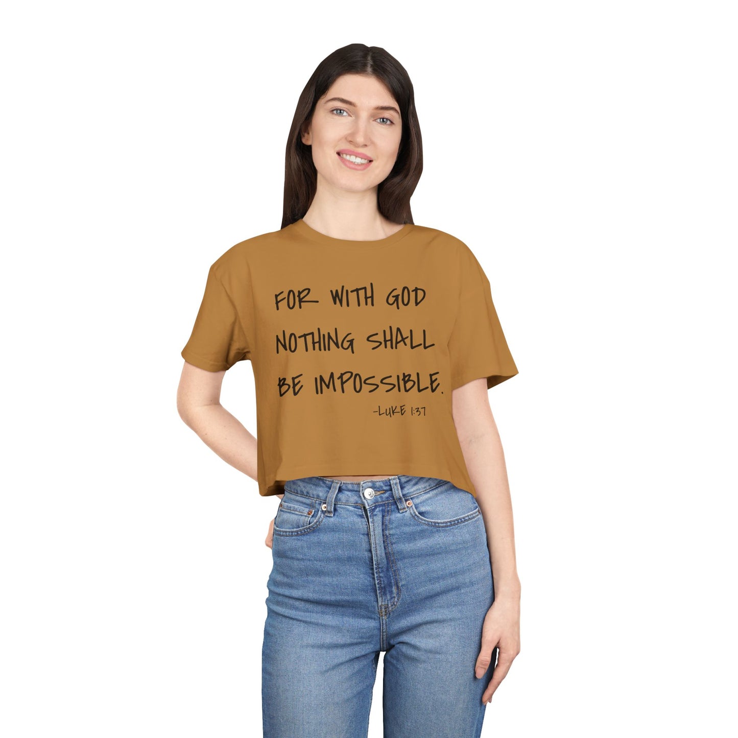 GOD DID - Women's Crop Tee