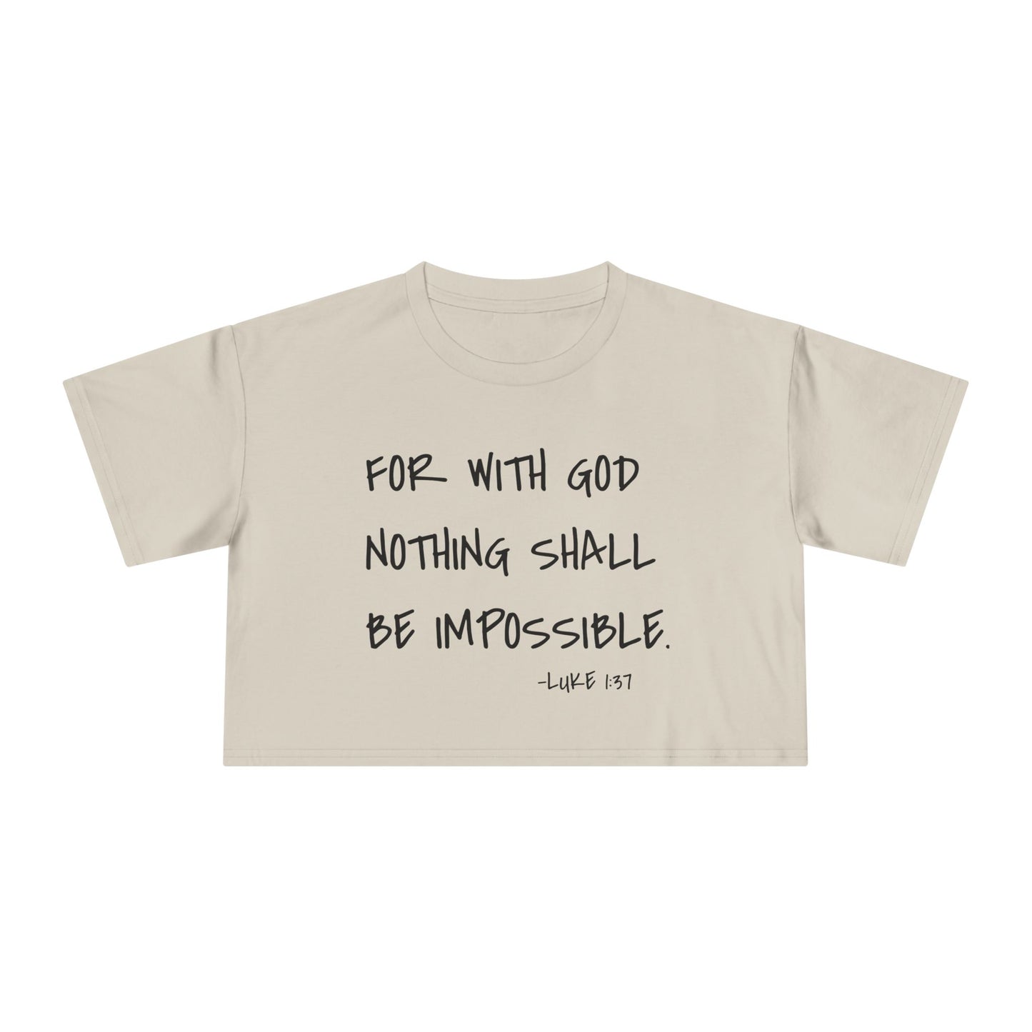 GOD DID - Women's Crop Tee