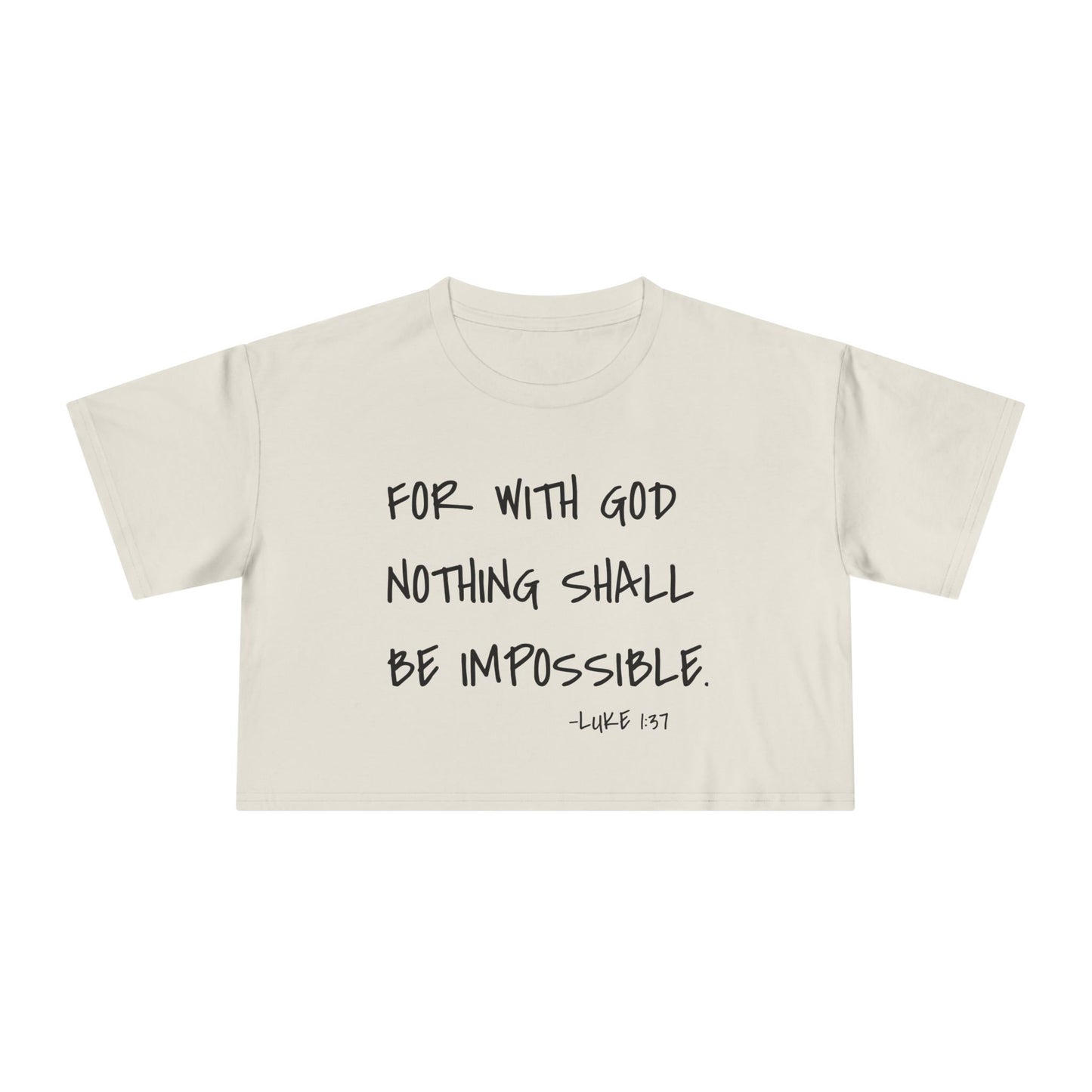 GOD DID - Women's Crop Tee