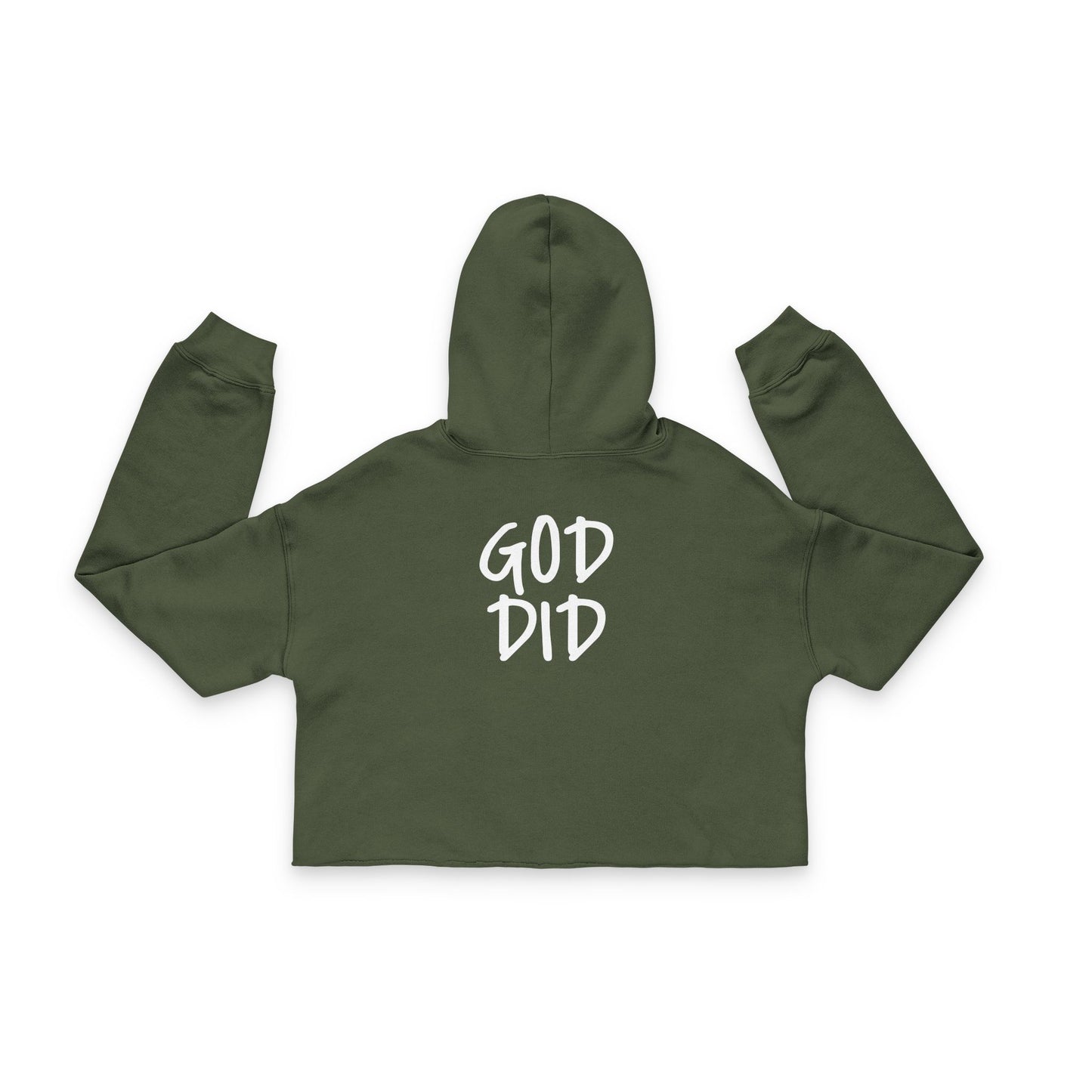 GOD DID - Women's Cropped Hoodie