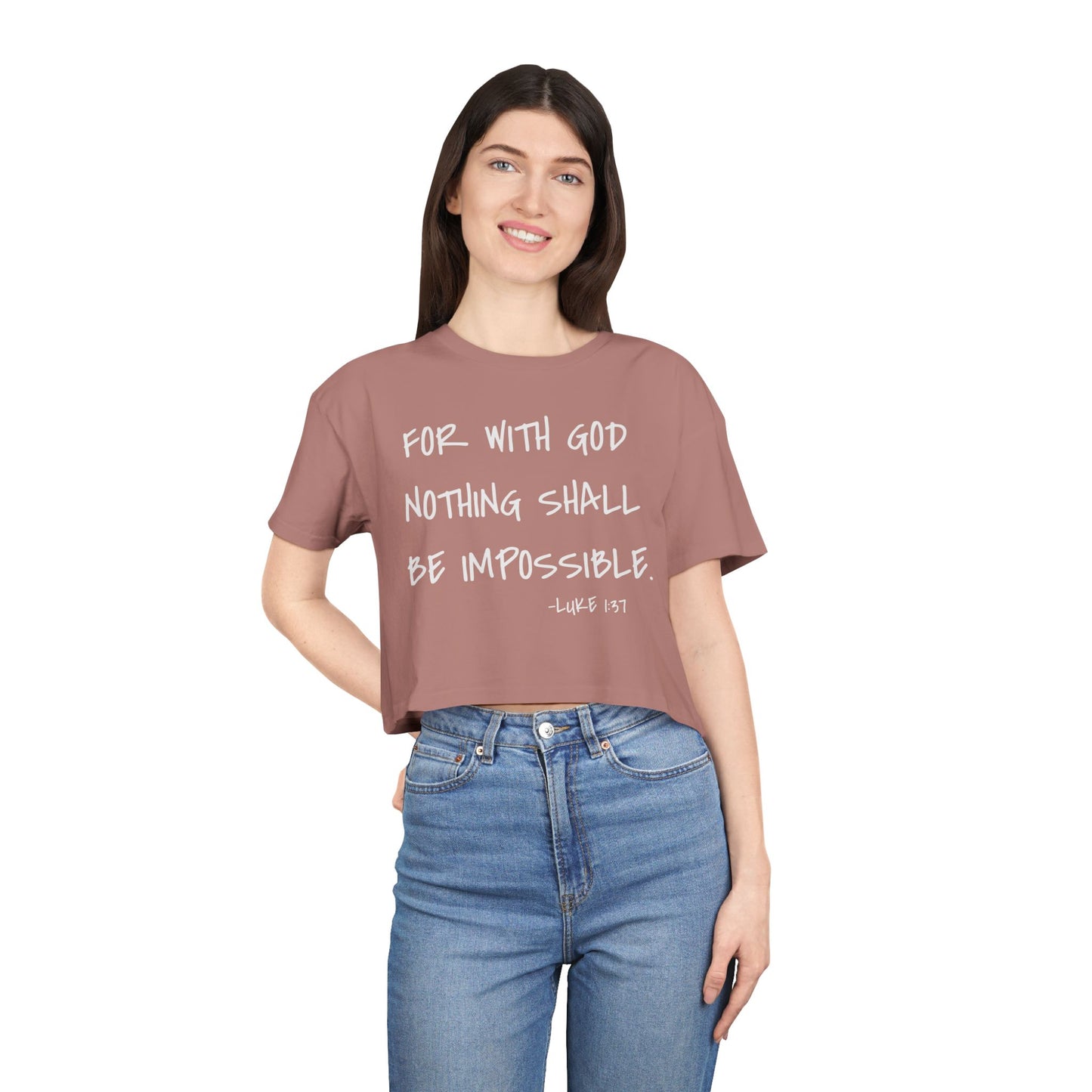 GOD DID - Women's Crop Tee