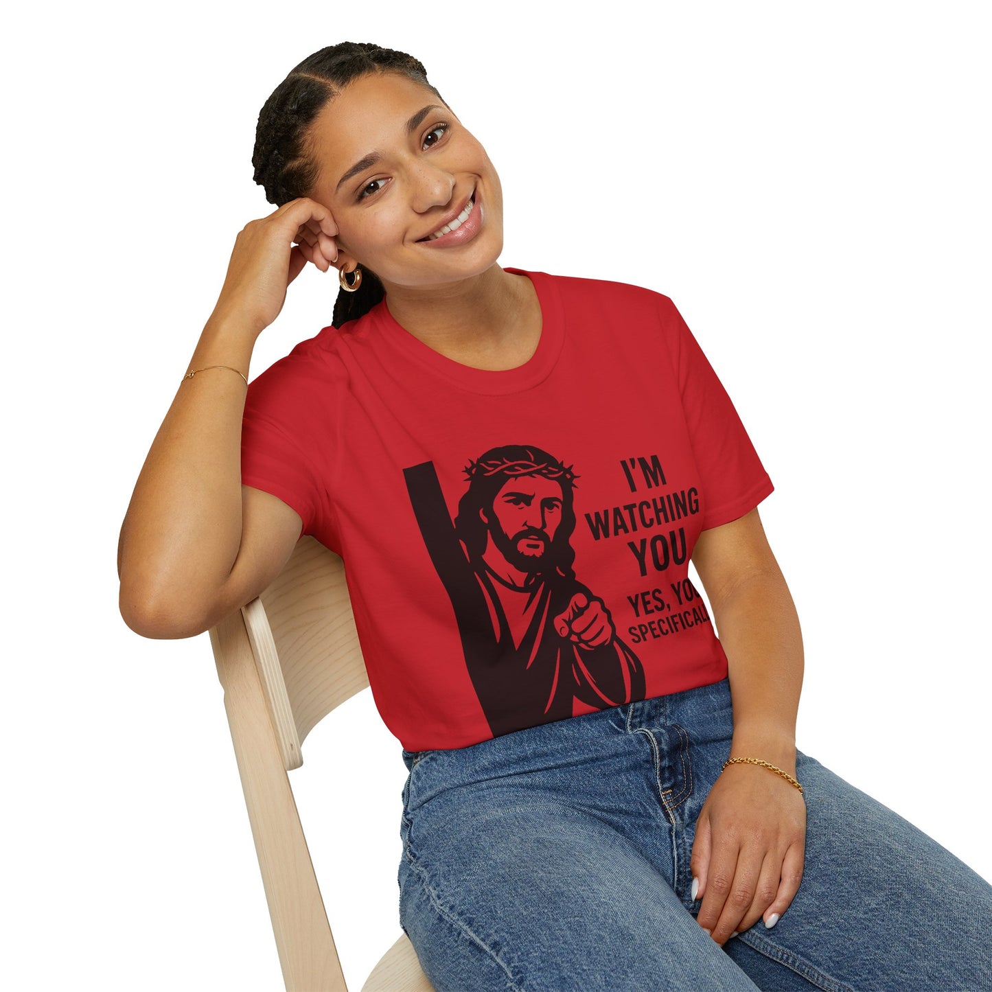Jesus "I'm Watching You" T-Shirt, Funny Gift for Friends