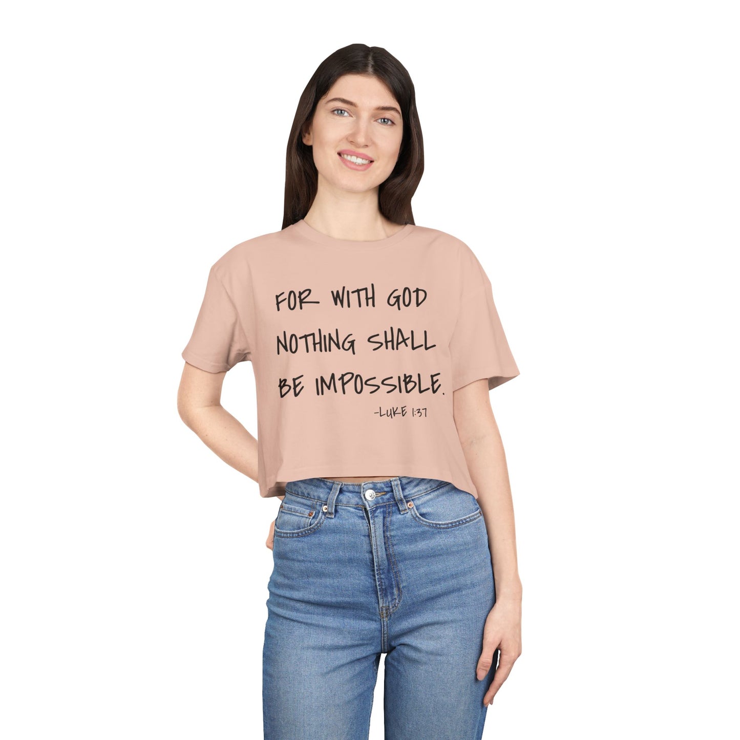 GOD DID - Women's Crop Tee