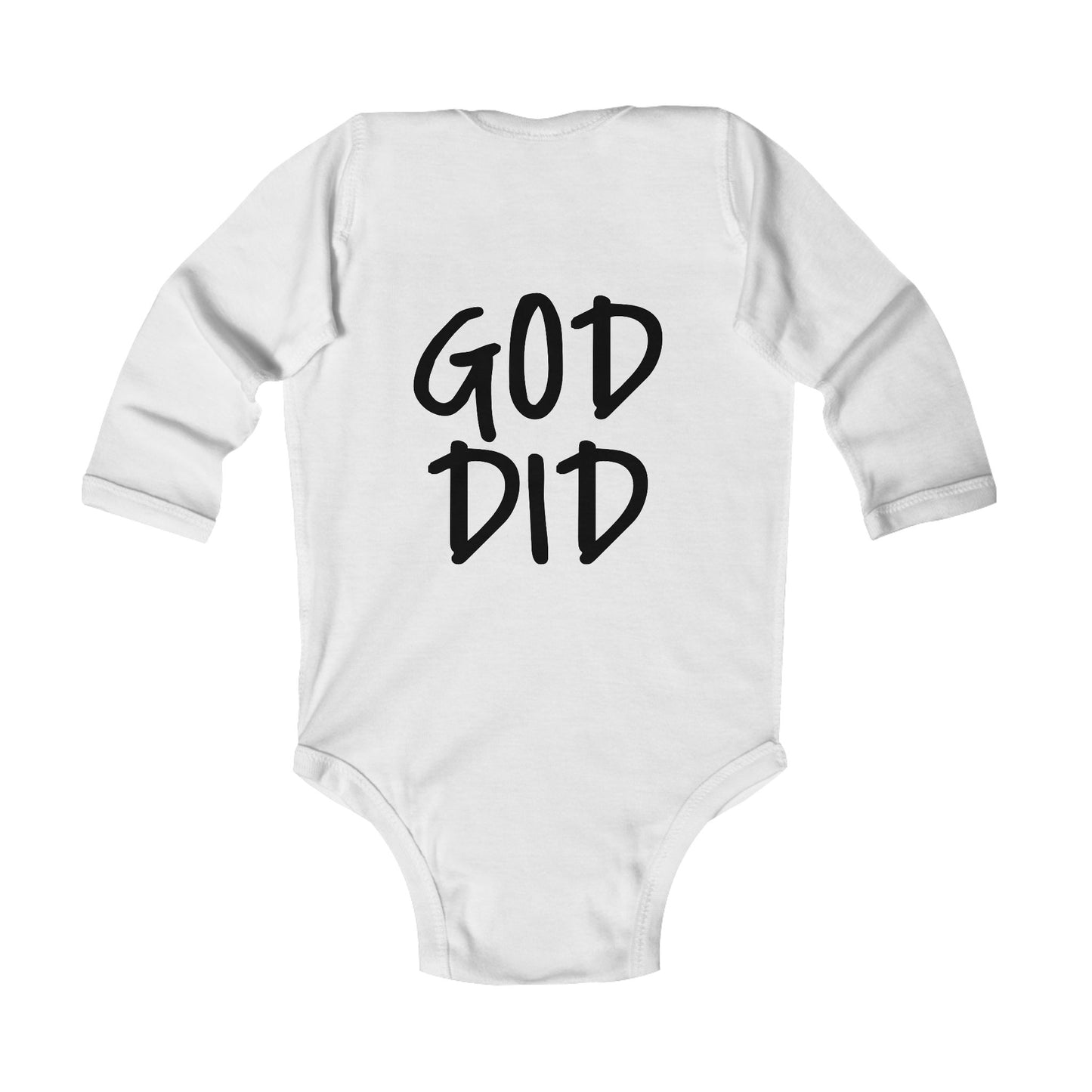 GOD DID - Infant Long Sleeve Onesie