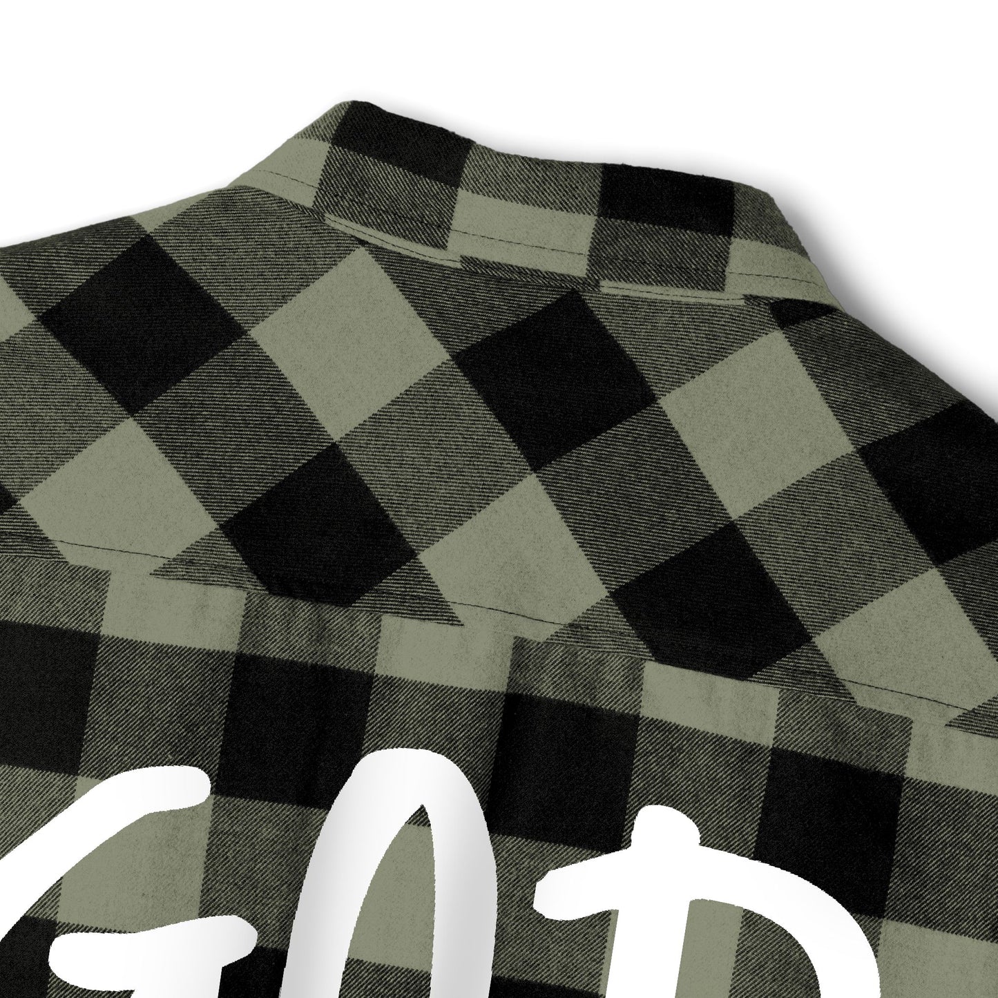 GOD DID - Flannel Faith Based Shirt