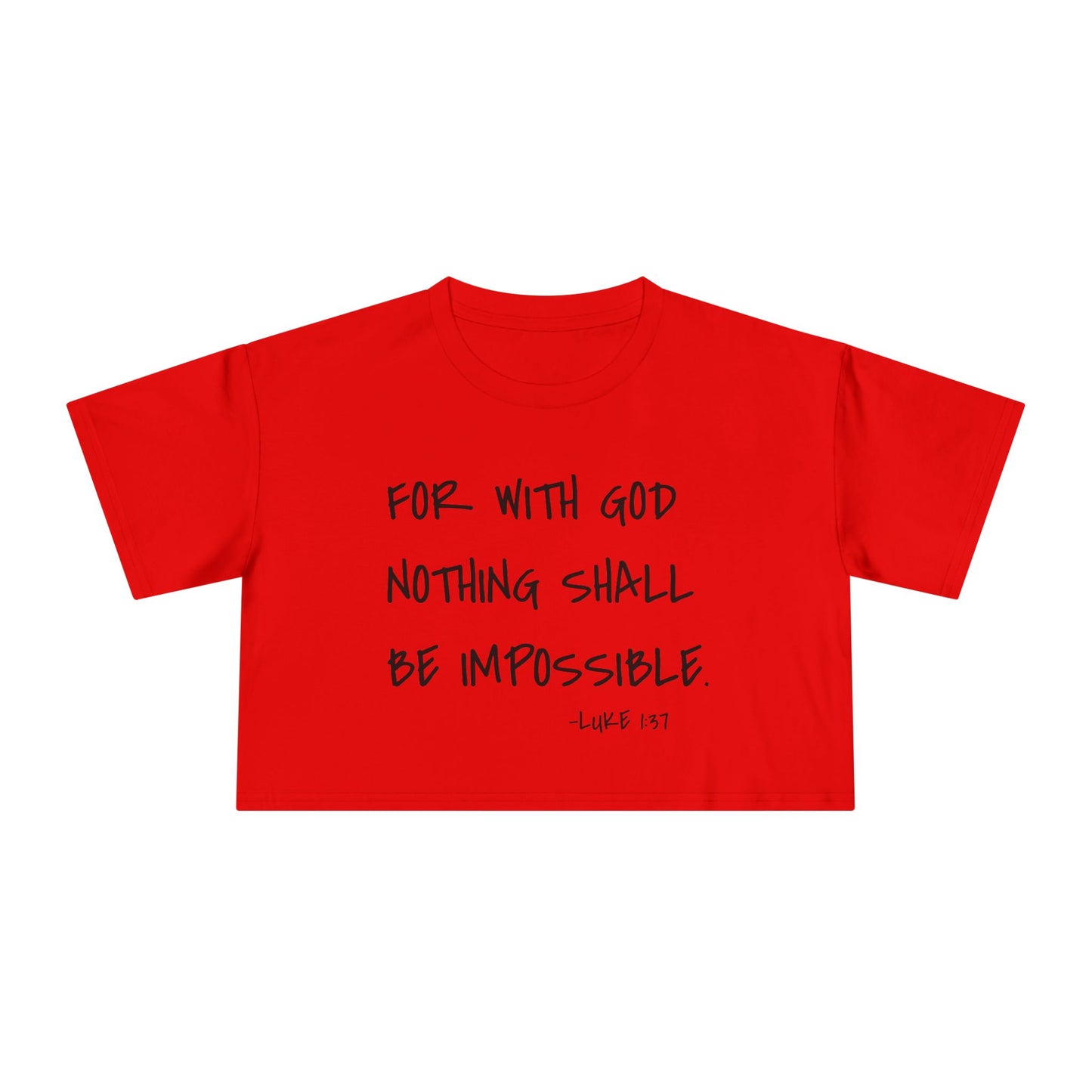 GOD DID - Women's Crop Tee