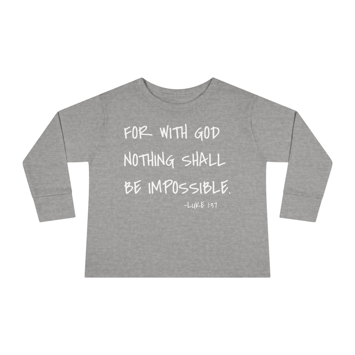 GOD DID - Toddler Long Sleeve T-Shirt