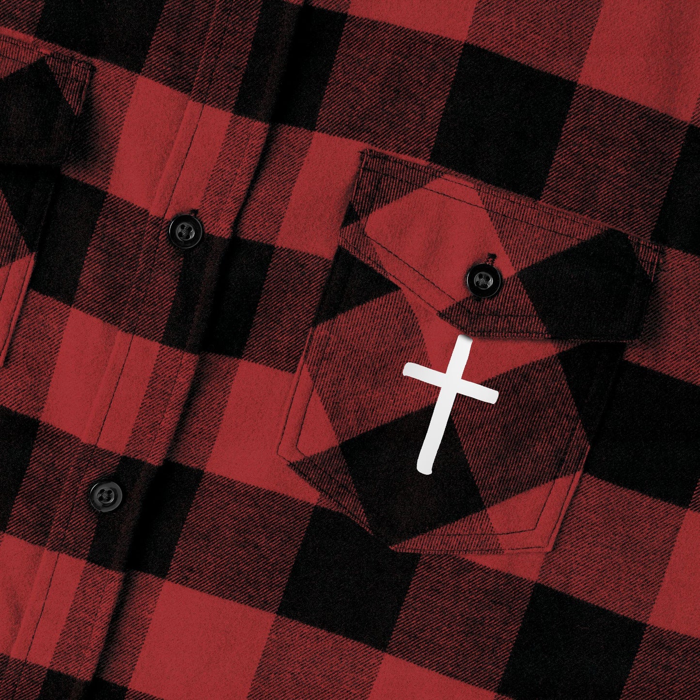 GOD DID - Flannel Faith Based Shirt
