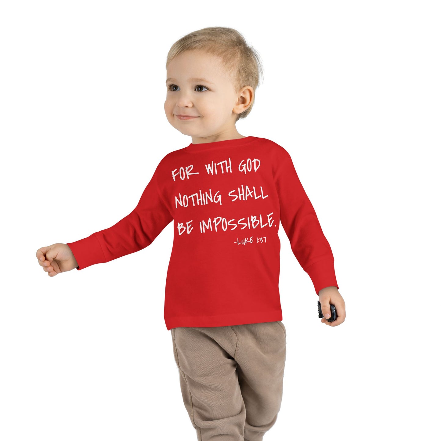 GOD DID - Toddler Long Sleeve T-Shirt