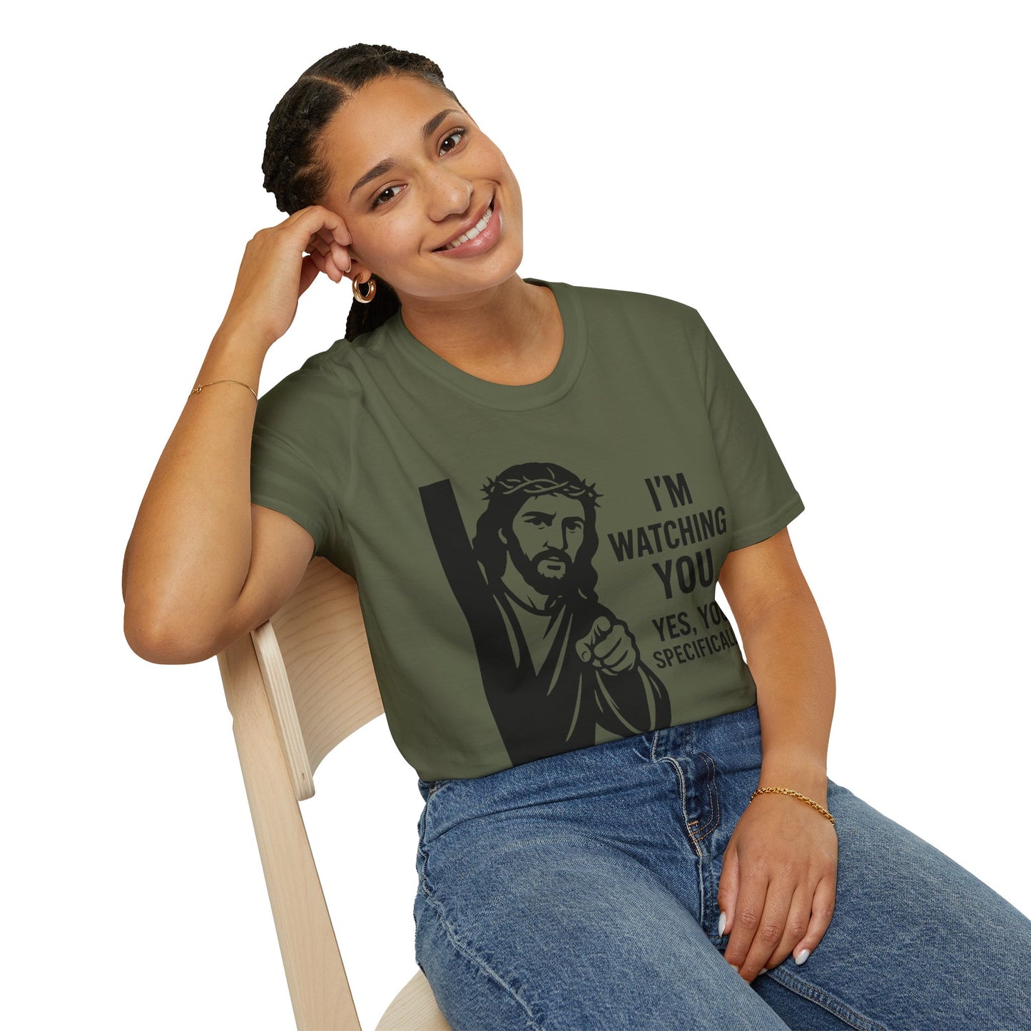 Jesus "I'm Watching You" T-Shirt, Funny Gift for Friends