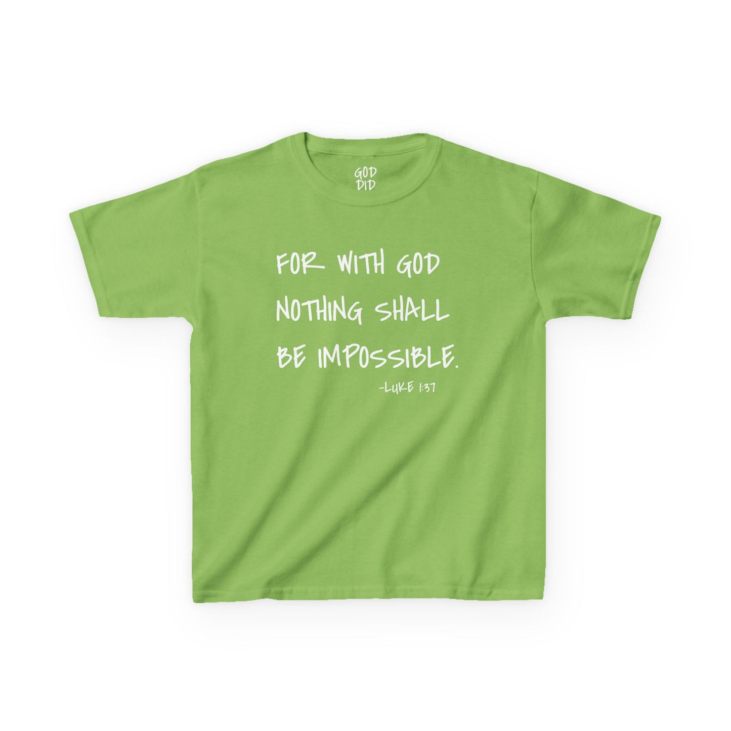 GOD DID - Kids Heavy T-Shirt