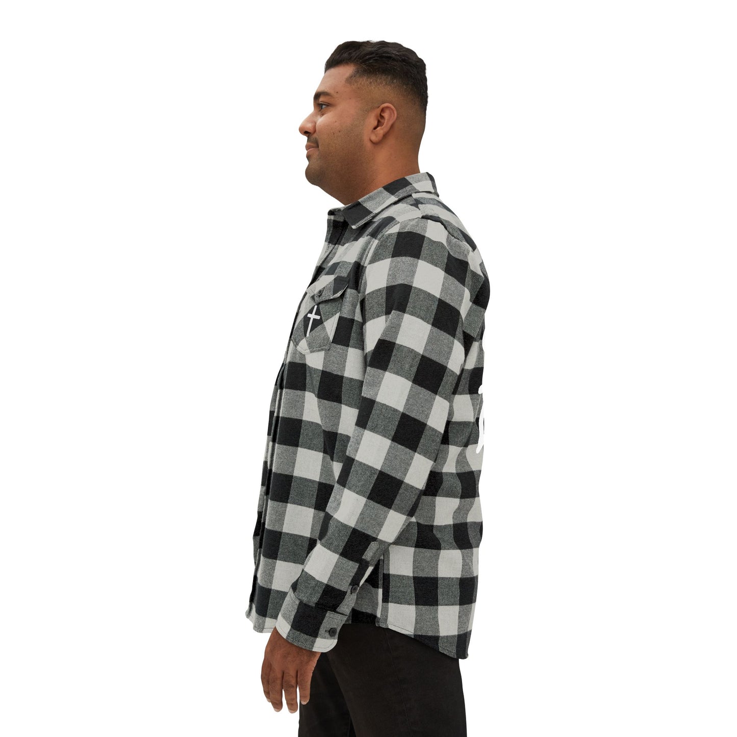 GOD DID - Flannel Faith Based Shirt