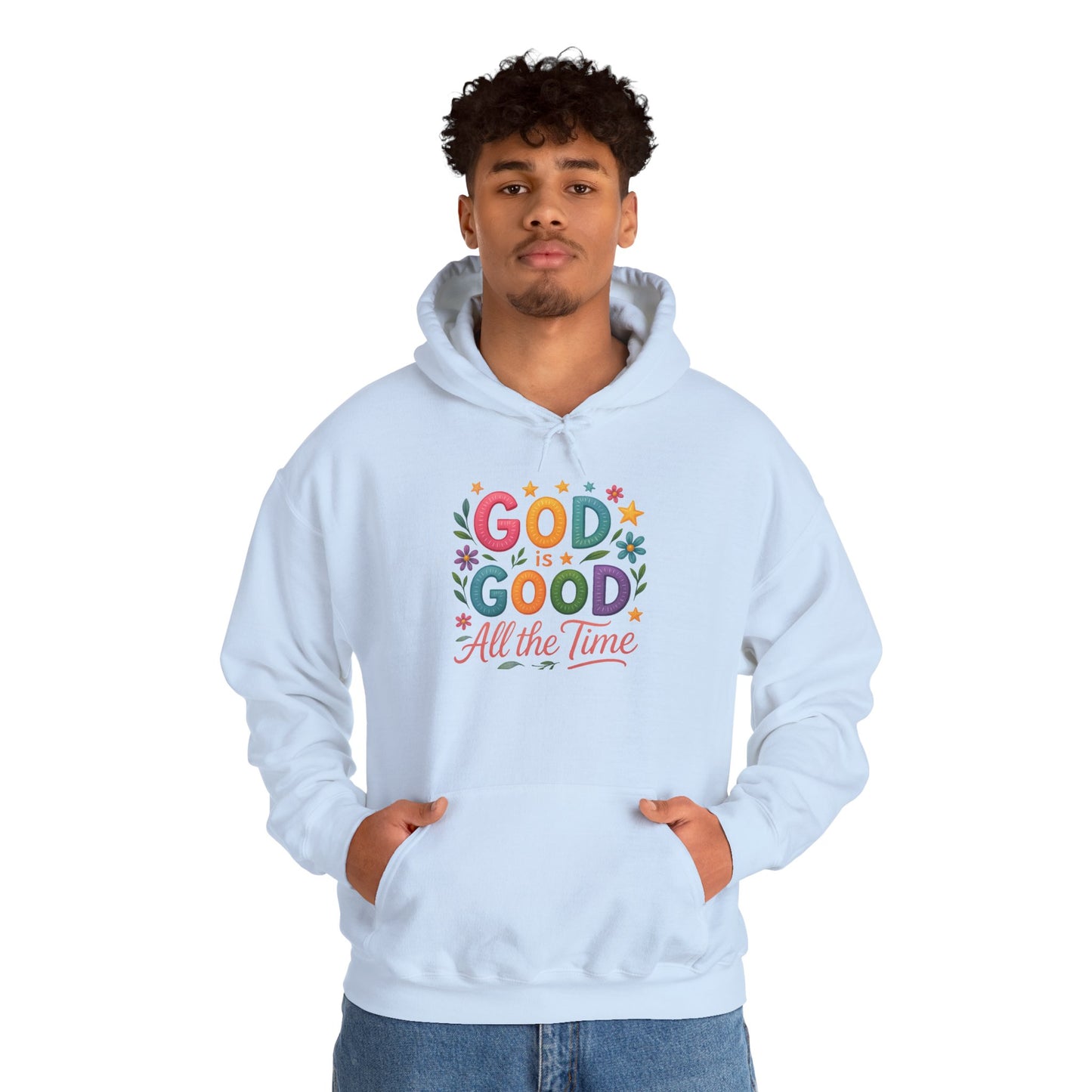 God is Good Heavy Blend Faith Based Hoodie