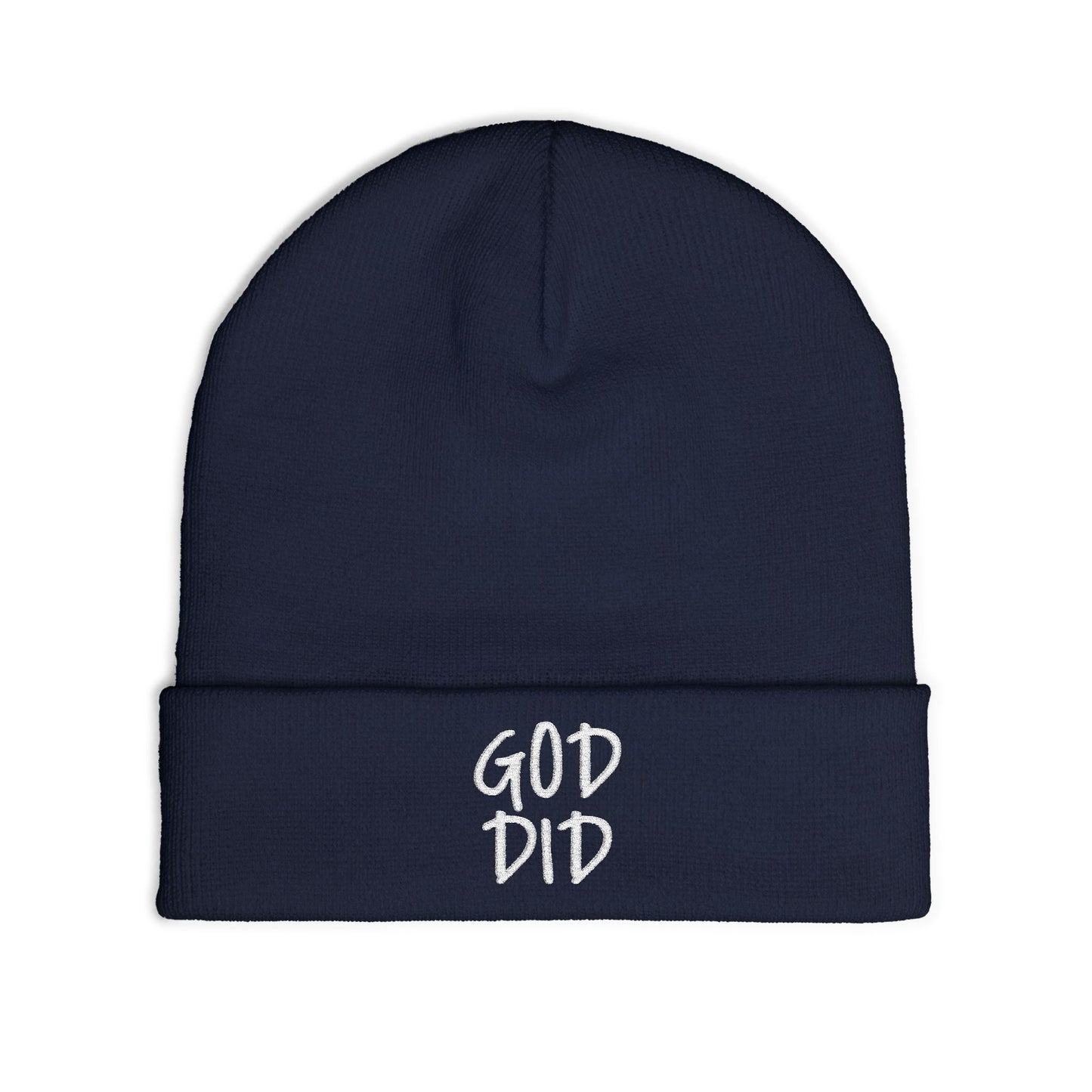 GOD DID - Knit Beanie (Embroidered)