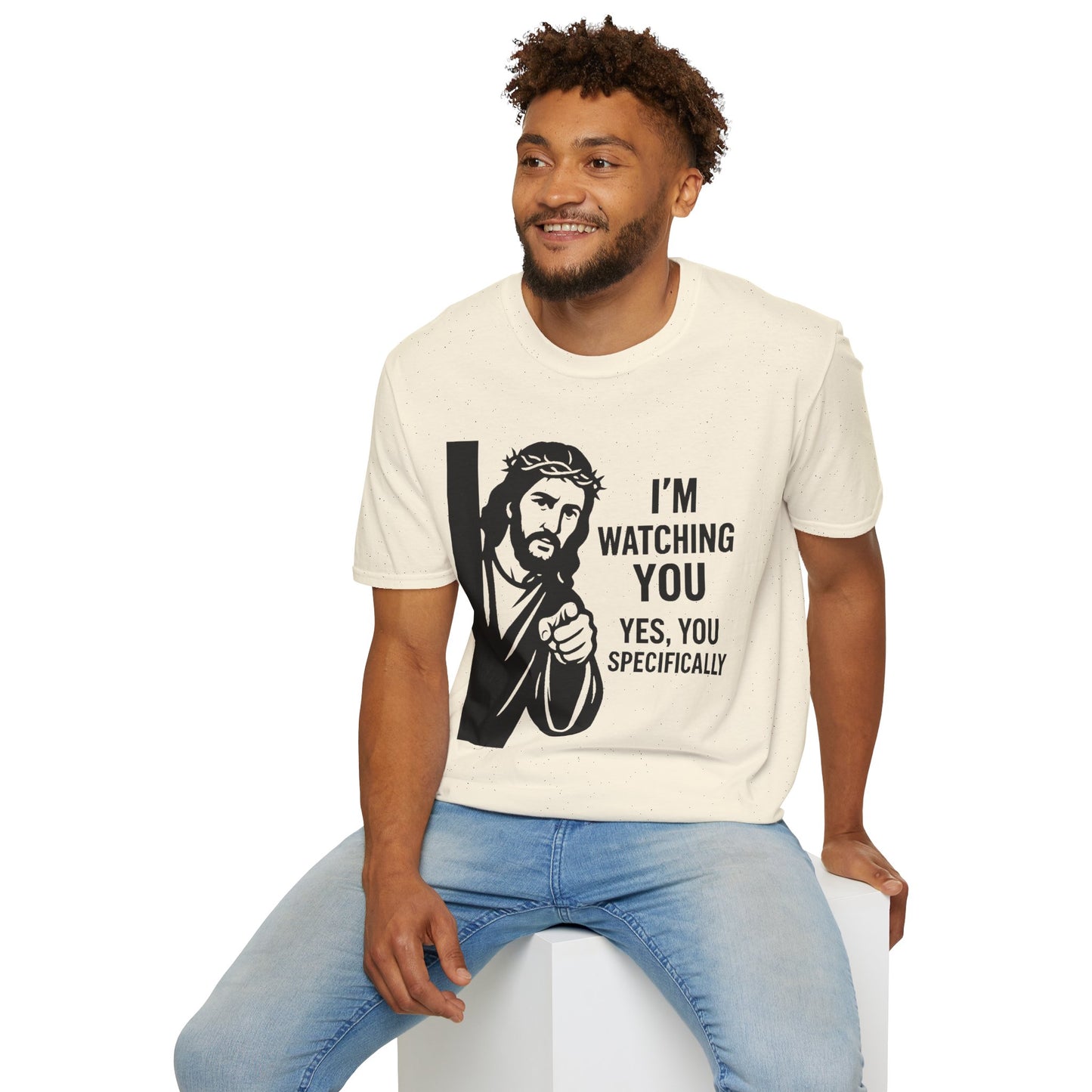Jesus "I'm Watching You" T-Shirt, Funny Gift for Friends