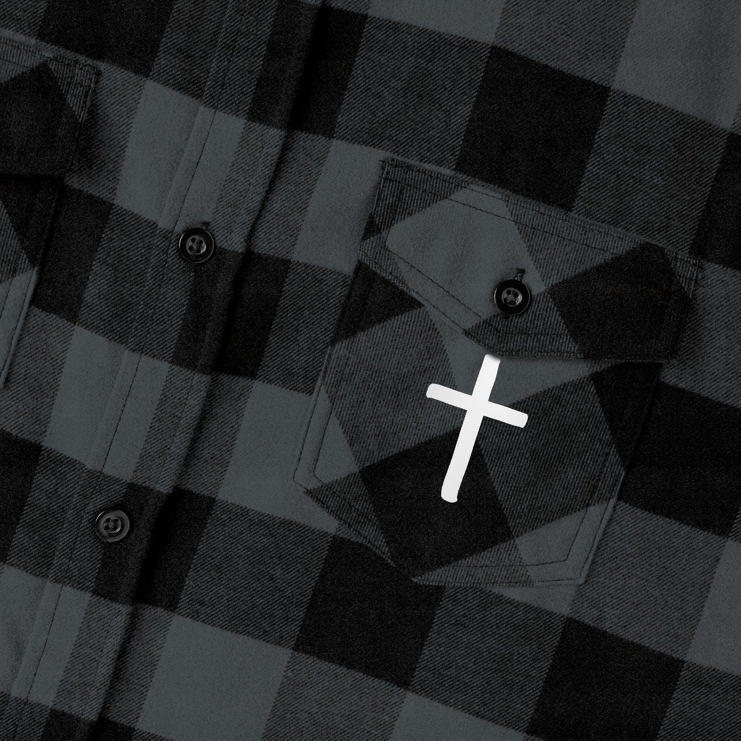 GOD DID - Flannel Faith Based Shirt