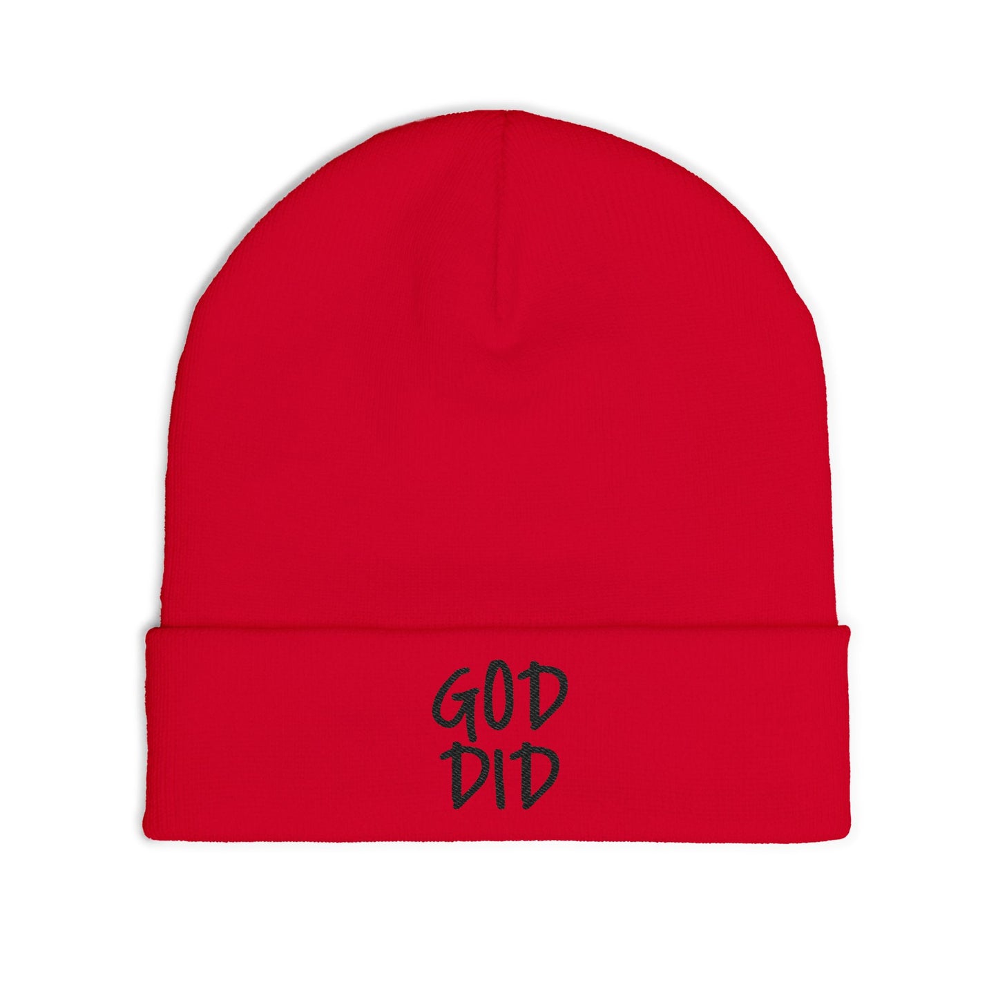 GOD DID - Knit Beanie (Embroidered)