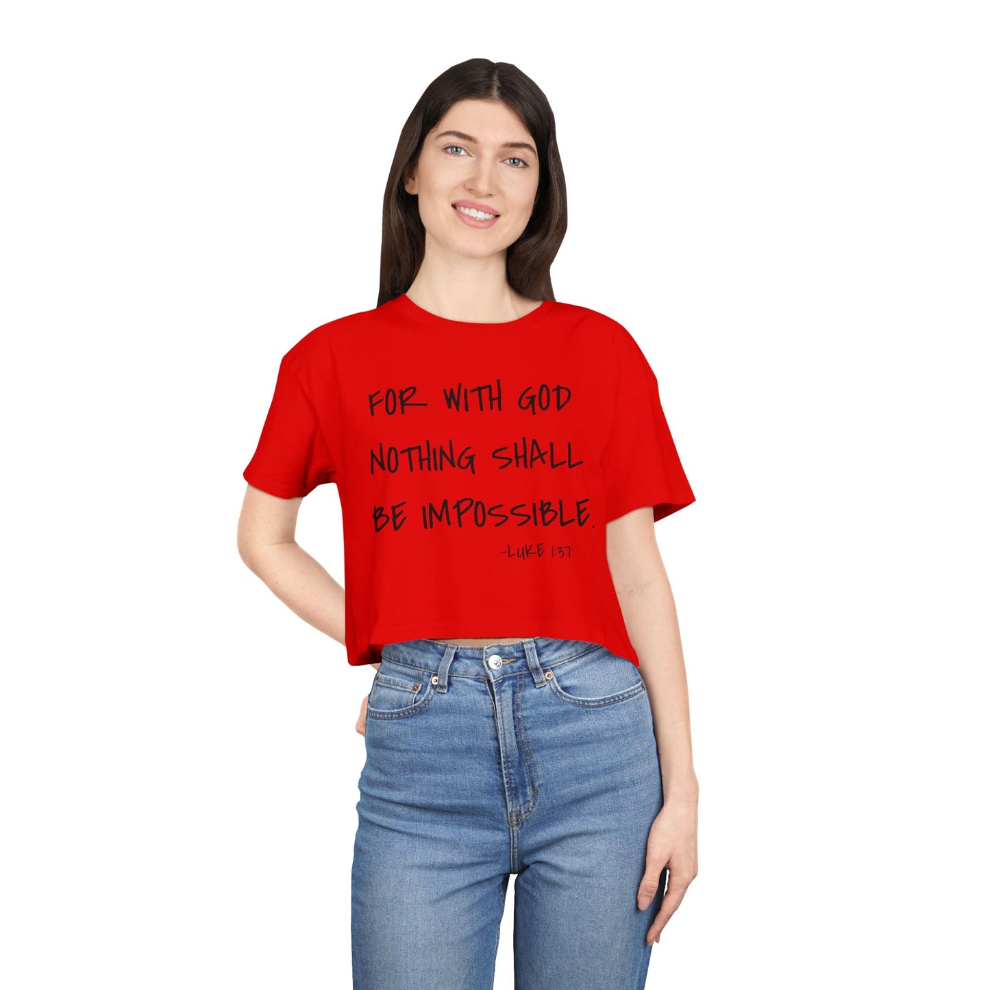 GOD DID - Women's Crop Tee