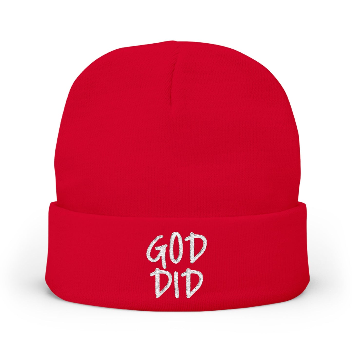 GOD DID - Knit Beanie (Embroidered)