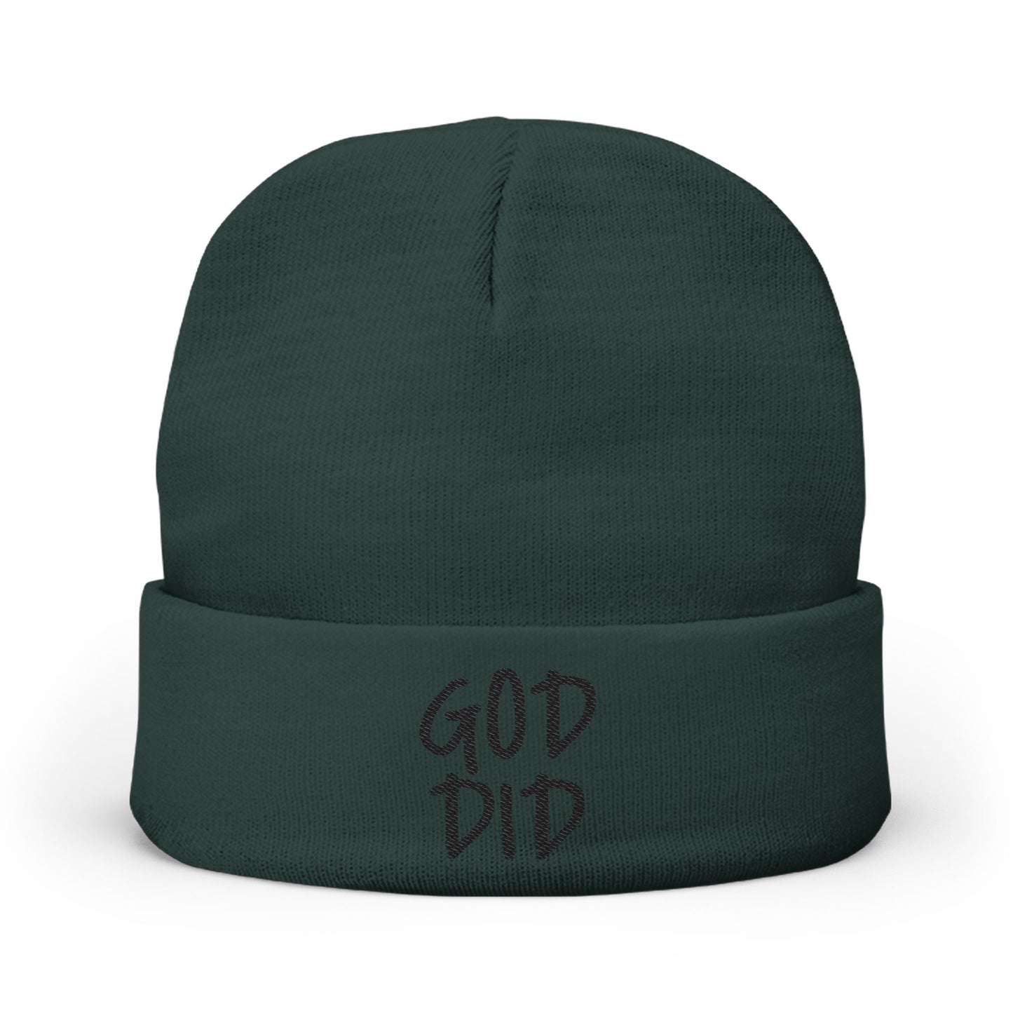 GOD DID - Knit Beanie (Embroidered)