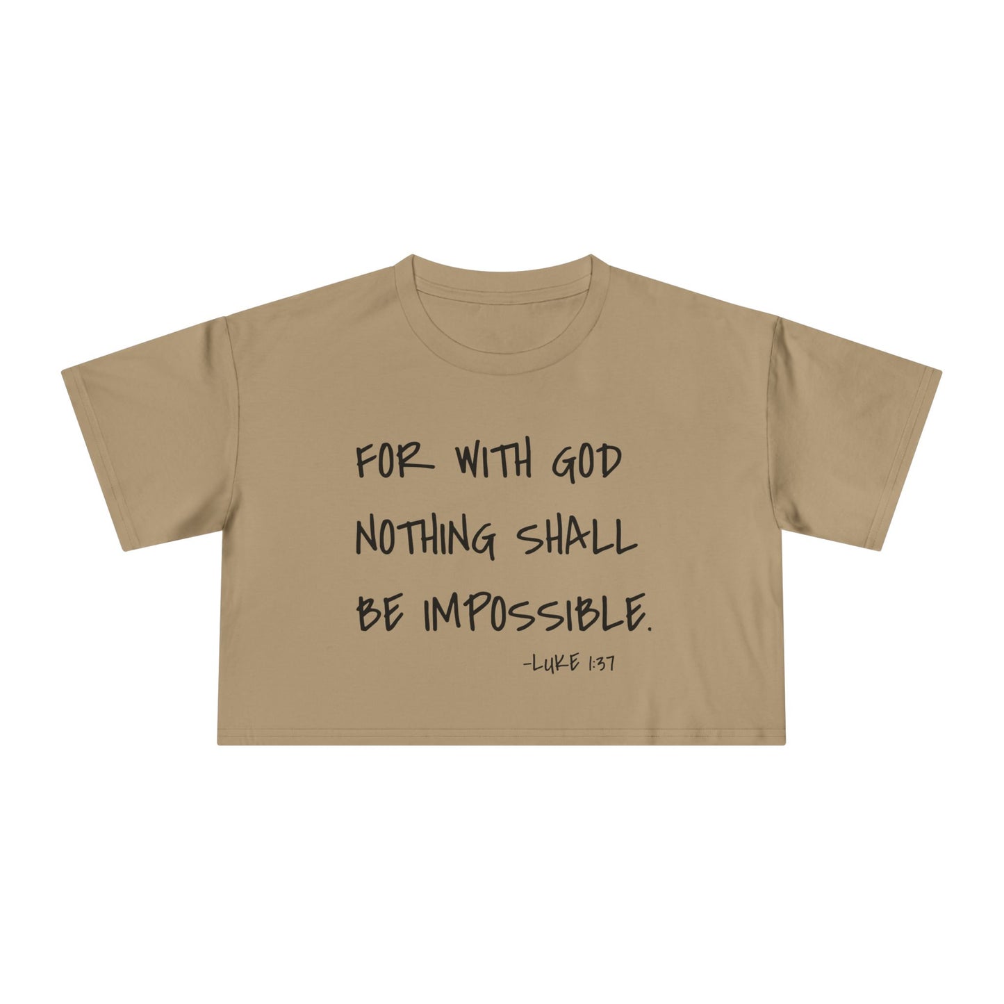 GOD DID - Women's Crop Tee