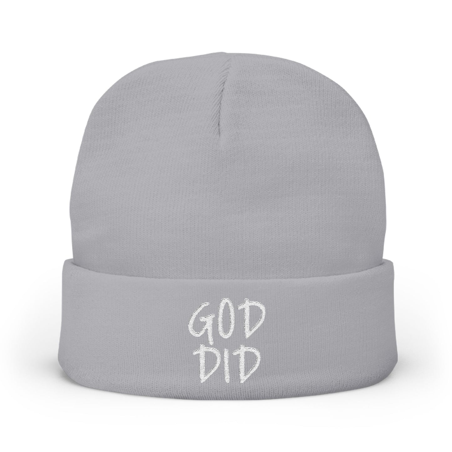 GOD DID - Knit Beanie (Embroidered)